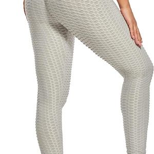 NEW Medium Light Gray Leggings with Tummy Control and Butt Lift